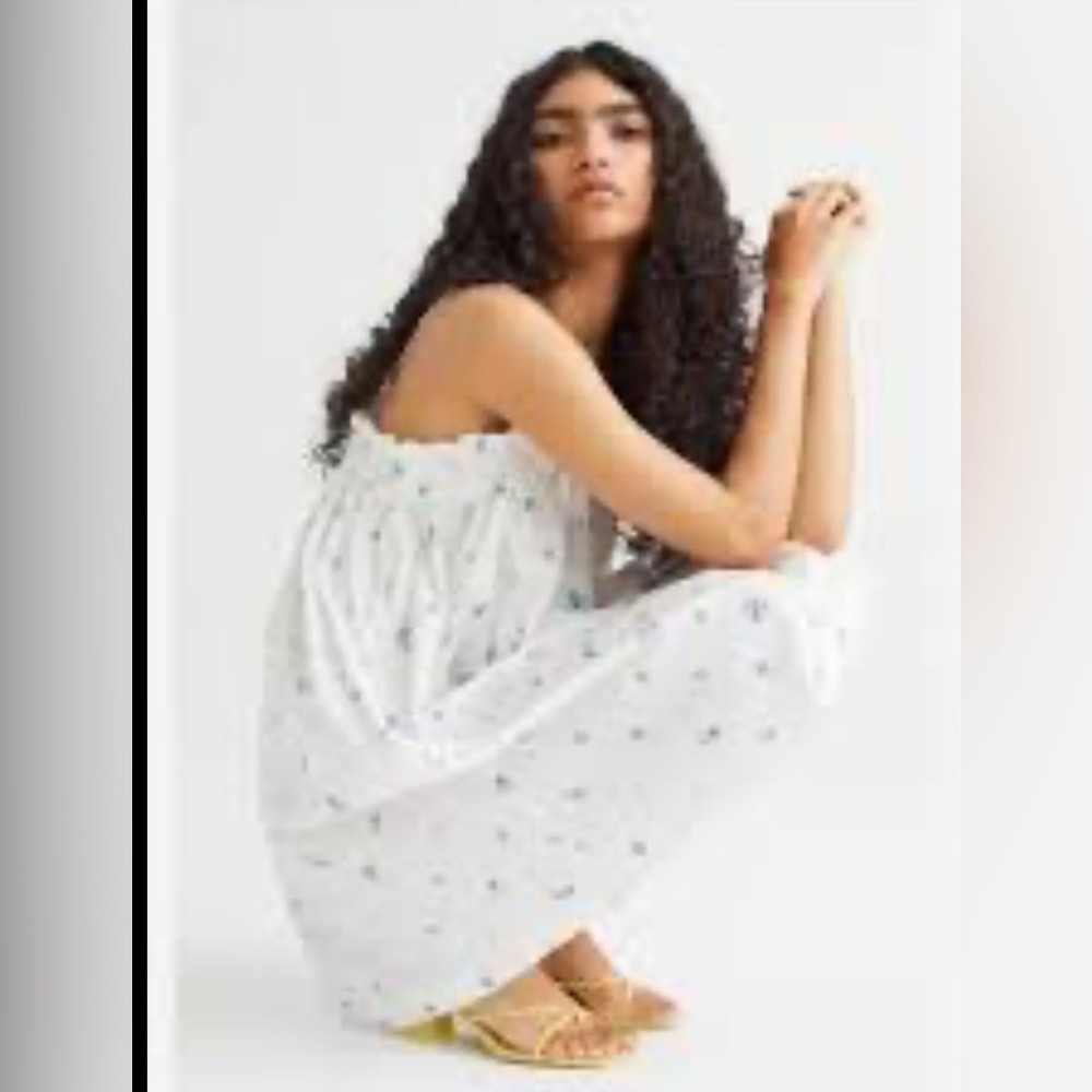 H&M White and Blue Chemise Intimates - Picture 3 of 14